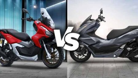 Perbandingan Honda ADV 160 vs Honda PCX160 Honda ADV 160 vs Honda PCX160 side-by-side comparison
