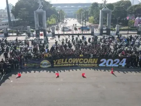 Yellowcorn Organized Largest Biker Apparel Event in Jakarta, Indonesia Yellocorn Gatehring 2024 bike event in Jakarta-Indonesia-autoini