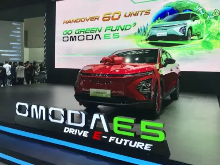 Chery Delivers 60 Omoda E5 EVs to BSI at IIMS 2025 - autoini