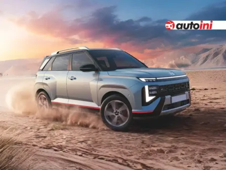 All New Hyundai Venue compact SUV driving off-road on rugged terrain