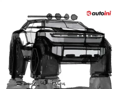 Hyundai Crater Concept: A Bold XRT-Inspired SUV for AutoMobility LA 2025 Hyundai Crater Concept sketch showing rugged SUV stance