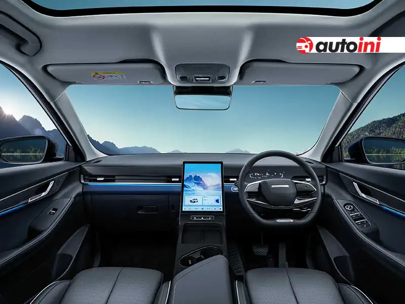 Dasbor interior dan infotainment Jaecoo J5 EV