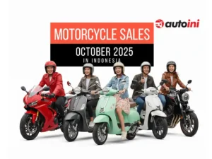 Motorcycle sales chart Indonesia October 2025 showing 590,362 units sold