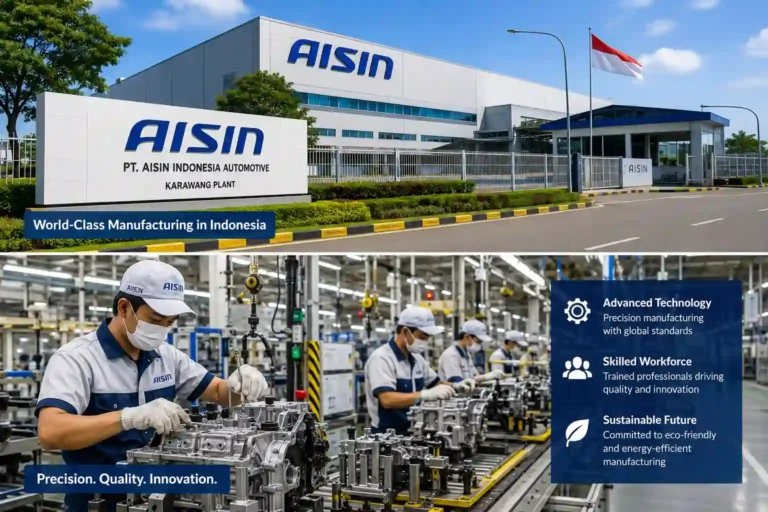 AISIN Indonesia Automotive : Products, Manufacturing, OEM Partnerships 2026 PT AISIN Indonesia Automotive manufacturing facility in Karawang producing OEM automotive components for leading vehicle manufacturers.