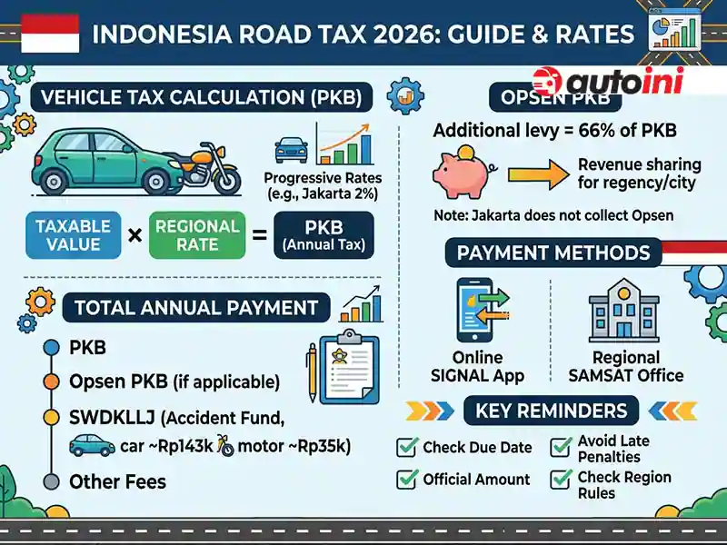 Pembayaran pajak kendaraan Indonesia dan PKB 2026