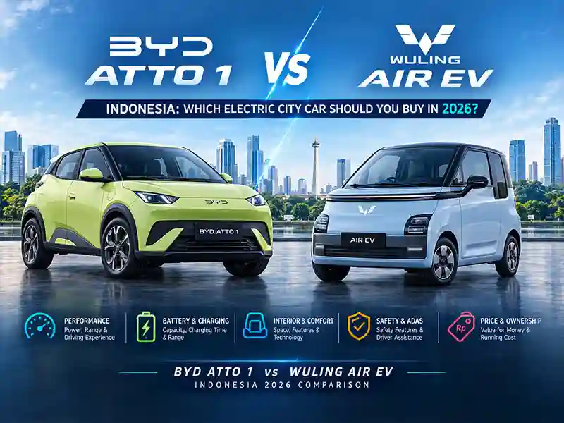 BYD Atto 1 vs Wuling Air EV Indonesia BYD Atto 1 vs Wuling Air EV Indonesia: Price & Specs