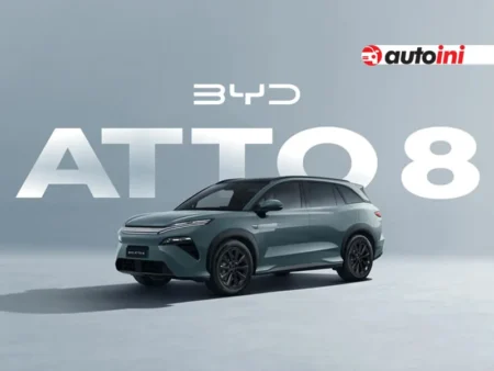 BYD Atto 8 7-seater electric SUV exterior side view