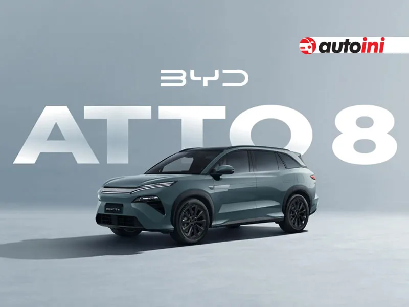 BYD Atto 8 7-seater electric SUV exterior side view